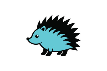 vector illustration of a hedgehog