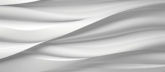 Obraz premium Textured white waves on soft paper create an elegant background; smooth folds and curves dominate the image, enhancing depth and visual interest.