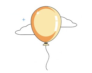 Obraz premium vector illustration of a bunch of balloons