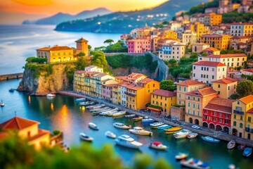 Sorrento Marina Grande: Picturesque Italian Coastal Town Bokeh Photography