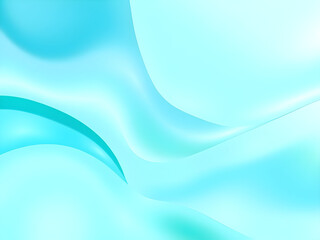 Fototapeta premium AI-generated elegant abstract background with flowing aqua and mint green gradients