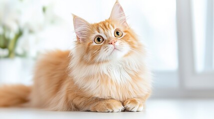 Fototapeta premium Orange Tabby Cat Relaxing