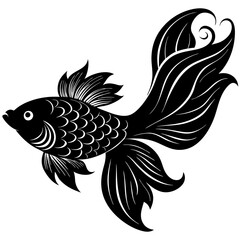 Obraz premium vector illustration of a fish