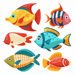 vector illustration of a fish