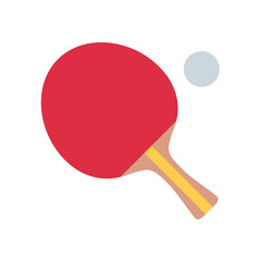 Table Tennis Paddle and Ball