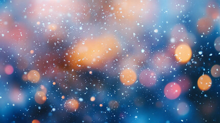 Fototapeta premium Snowy landscape with soft snowdrifts Tranquil winter landscape with soft white snow gently covering the ground, frosty trees in the background, illuminated by warm sunlight.