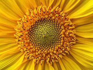 Blooming Sunflower with Petals Wide Open