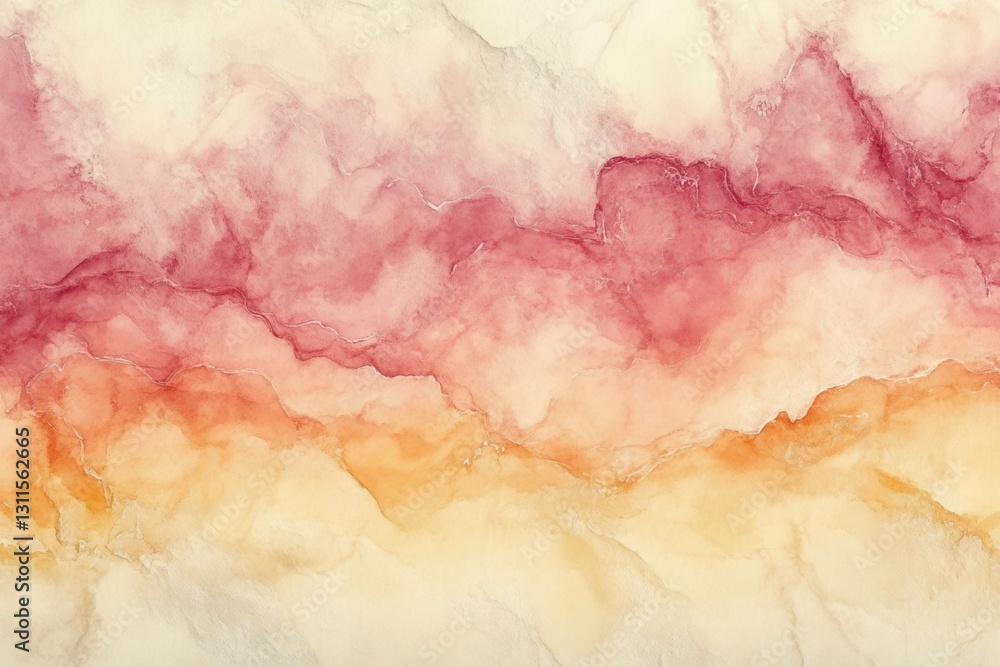 Poster Beautiful golden abstract painting with warm tones and smooth brush strokes creating a vibrant background for diverse artistic applications