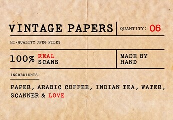 Vintage Craft PaperT extures Pack