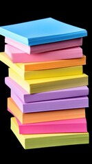 Organized Chaos: A Set of Colorful Sticky Notes