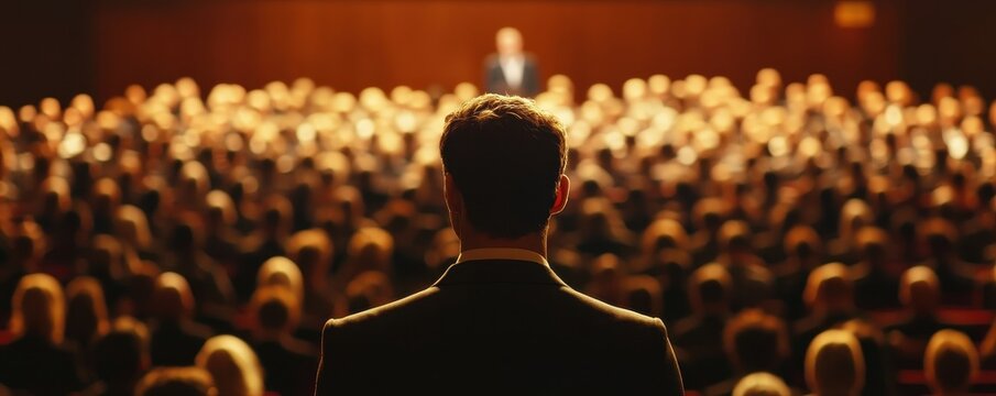 Engaged audience at a professional seminar, focused on insightful presentations and valuable networking opportunities.