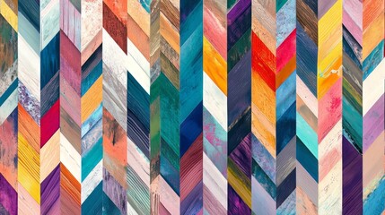 Generic Seamless Pattern View Lines Colorful Chevron