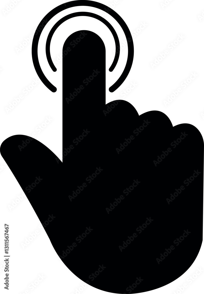 Poster mouse hand cursor click icon vector