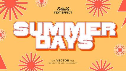 Summer Vacation Editable Text Effect Collection