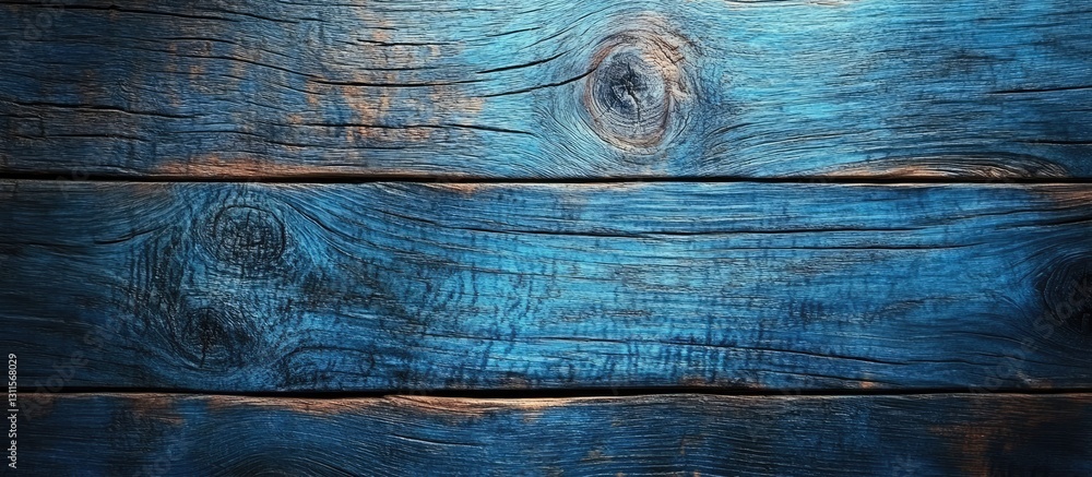 Aufkleber blue wooden textured background with horizontal lines and natural grain patterns, ideal for calligra