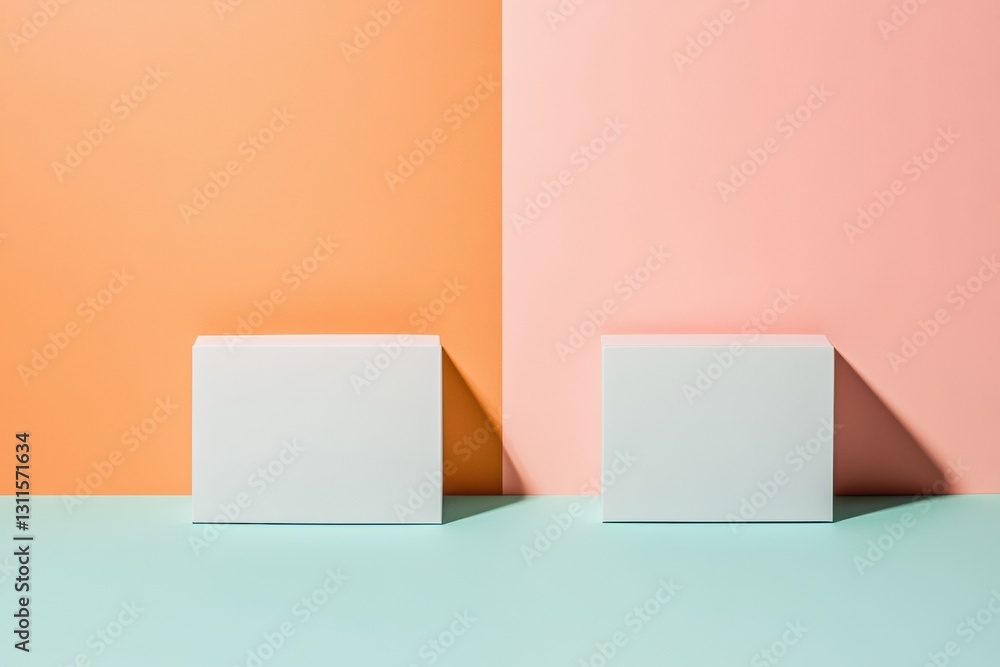 Poster visual rebranding transformation showcases shift from dull colors to vibrant design in minimalistic 