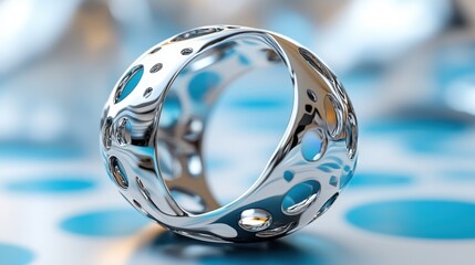 Metal gift in high-tech style. --