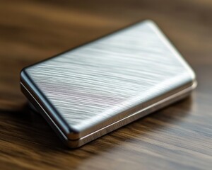 Elegant Brushed Aluminum Business Card Holder for a Luxury Look