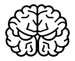 angry brain vector illustration, angry brain abstract outline vector illustration, angry brain simple outline vector illustration
