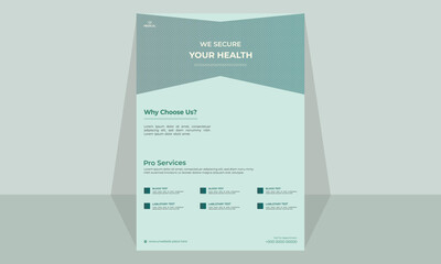 Best Corporate healthcare and medical flyer / brochure or poster design layout template