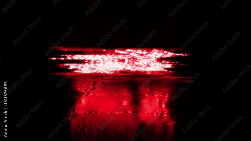Poster animation loop text of summer sale red glitch text effect cinematic title abstract on black backgrou