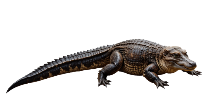 Alligator on transparent background