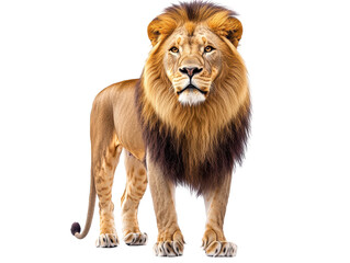 Isolated Male Lion Stance