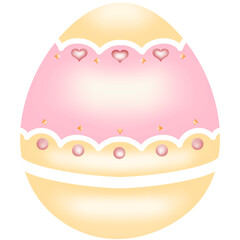 Pastel Easter Egg Clipart, Cute Decorative Holiday Illustration Set