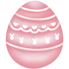 Pastel Easter Egg Clipart, Cute Decorative Holiday Illustration Set