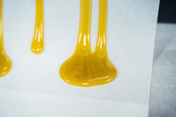 Fresh Pressed Cannabis Live Rosin Macro