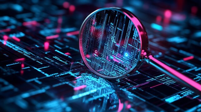 Digital magnifying glass scanning applications to detect vulnerabilities in a 3D-rendered concept of Application Security Testing (AST)
