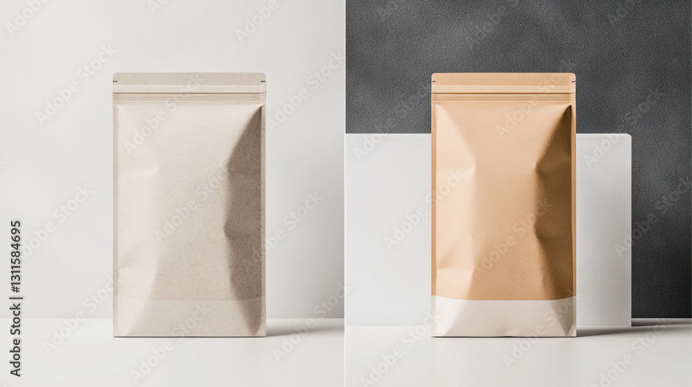 Poster visual rebranding showcases transformation from dull packaging to vibrant design featuring sleek lin