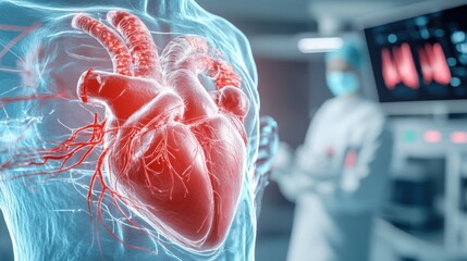 Innovative heart surgery techniques hospital operating room medical visualization clinical environment close-up view health technology