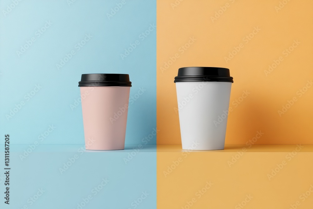 Poster visual rebranding transformation showcasing transition from dull packaging to vibrant minimalist des