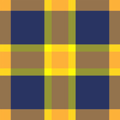 Attire background plaid pattern, scratch check seamless textile. Styled vector texture tartan fabric in orange and lime colors.