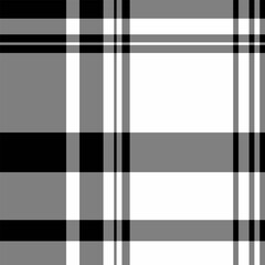 Stylish black, white, and gray plaid pattern.  Perfect for textile design, website backgrounds, or fashion projects.