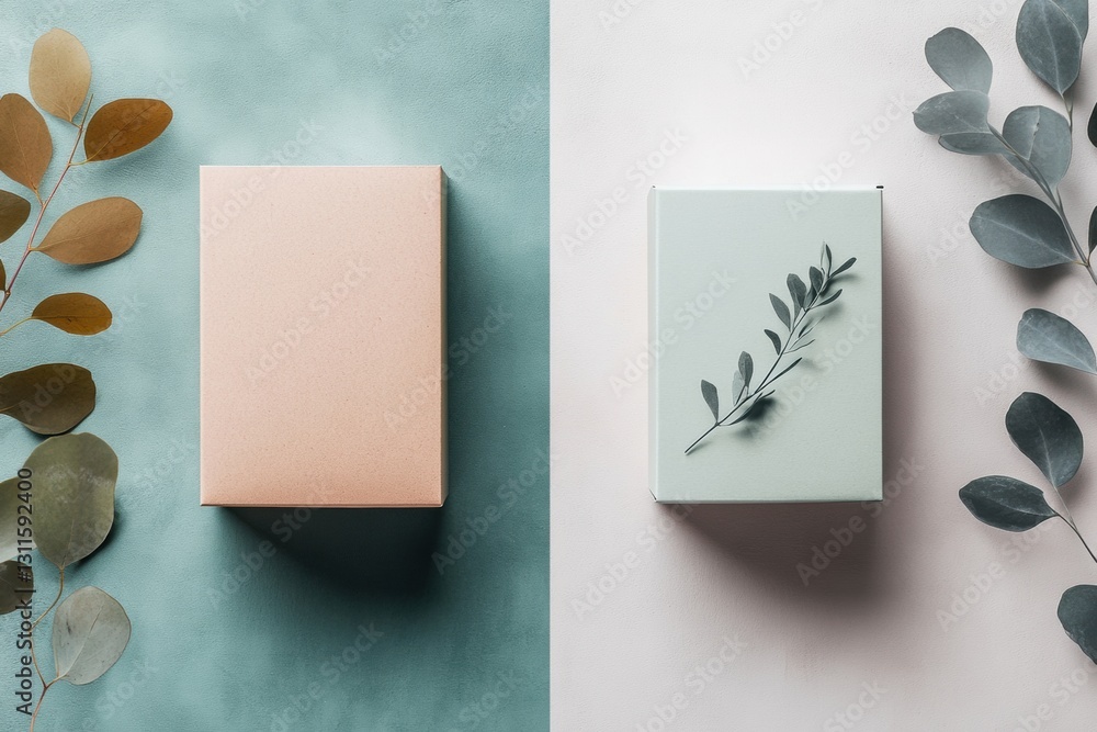 Poster visual rebranding showcases contrast between old dull packaging and new vibrant design featuring min