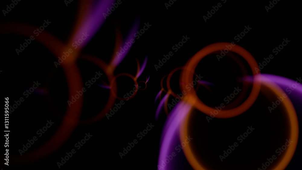 Poster abstract background with glowing circles