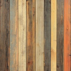 Multicolored reclaimed wood planks background texture.