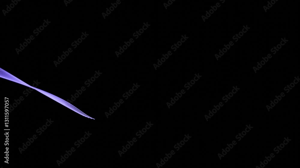 Aufkleber A dynamic abstract design featuring glowing purple lines in a fluid spiral pattern, set against a black background, creating a modern and futuristic aesthetic.

