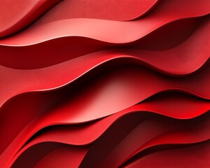 Fototapeta premium Abstract red wave pattern background.