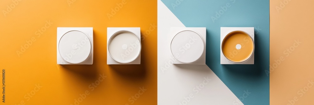 Aufkleber visual rebranding showcasing transformation from dull to vibrant packaging with a focus on minimalis