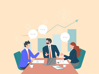 Business meeting or brainstorming to grow your business