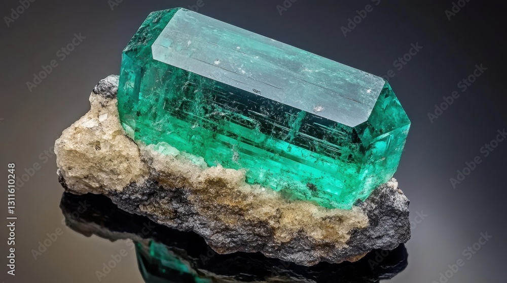 Poster inclusion map showing internal flaws of a high-value emerald on a gem appraisal report.
