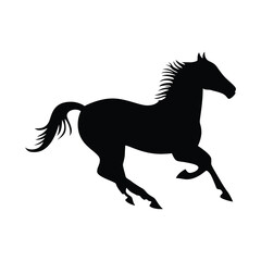 silhouette of a horse
