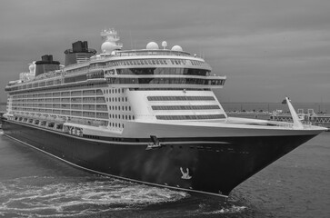 Modern family cruiseship cruise ship liner Dream or Fantasy in port of Orlando, Port Canaveral...