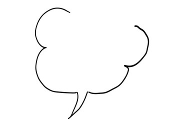 シンプルな手描き吹き出し