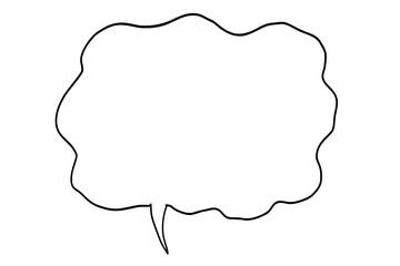 シンプルな手描き吹き出し