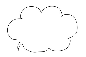 シンプルな手描き吹き出し