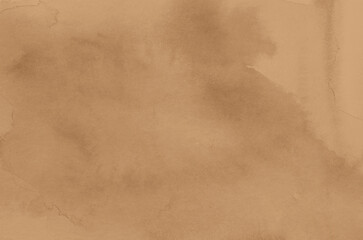 Brown watercolor background, texture paper